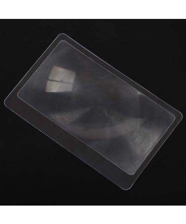 Plauauyt 3 X Magnifier Magnification Magnifying Fresnel Pocket Credit Card Size Transparent Magnifying Glass - Buy Online on GoSupps.com