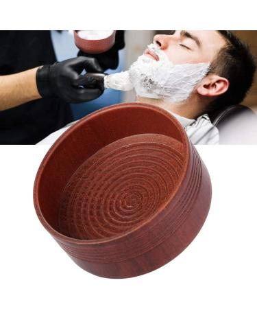 Angrek Wood Shaving Soap Bowl Cup - Round Shaving Shell for Men | 8.3x4cm | Ideal for Foam & Cream Soap - Buy Online on GoSupps.com