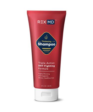 REX MD Hair Loss Vegan Shampoo for Men  DHT Defense Formula Helps Fight Thinning Hair | Help improve Volume  Thickness  and Shine | Hair Thickening Shampoo Treatment for Men | 1 Month Supply