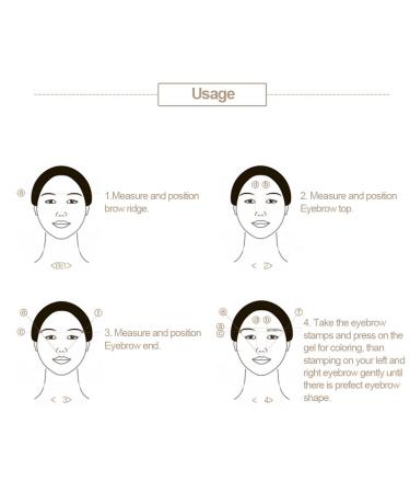 Premium Waterproof Eyebrow Powder & Stamp Kit - Natural Brow Makeup with Brushes Mirrors & 4 Stencils - Perfect for Flawless Brows Anytime - Buy Online on GoSupps.com