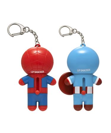 Lip Smacker Marvel keychain lip balm for kids - Spiderman & Captain America Spiderman & Captain America 0.28 Ounce (pack of 2) - Buy Online on GoSupps.com
