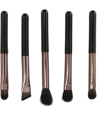 Travel Makeup Brushes Set Cosmetic Brushes Set with Mirror Cap Soft Hair Brush Multifunctional Eyeshadow Brushes (Black) - Buy Online on GoSupps.com