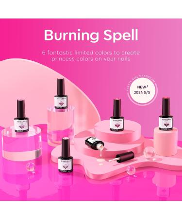Modelones Gel Nail Polish 6 Colors Hot Pink Tones Neon Pink Shades Magenta Light Soft to Dark Gel Polish Nail Art Design for Women Girls Salon DIY Home Manicure Kit Valentine's Day Nails Gift - Buy Online on GoSupps.com