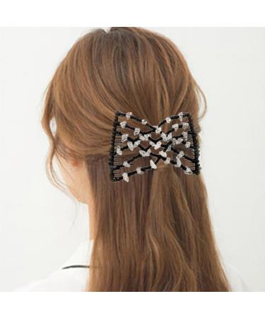 ZKSXOA Hair Comb with Elastic Pearls - 4 Piece Stretchy Hair Accessories for Women & Girls - Buy Online on GoSupps.com