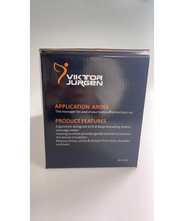 Shiatsu Neck and Back Massager with Heat - Viktor Jurgen | Relaxation Gift for Men - Ideal Shoulder Massager - Buy Online on GoSupps.com