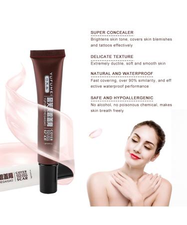 Professional Waterproof Tattoo and Scar Concealer - Cover Cream for Birthmarks, Spots, and Makeup - Set of Waterproof Concealers - Buy Online on GoSupps.com