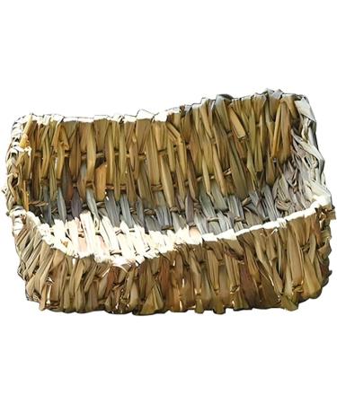 ANCLLO Portable Grass Bed Hand-Made Guinea Pig Grass Bed Play Bed for Chinchillas Rabbits and Other Small Animals - Buy Online on GoSupps.com