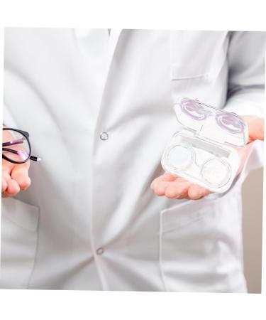 Buy Homsfou 4-Pack Contact Lens Containers & Travel Case - Glossy Makeup Mirror & Solution Holder - Perfect for Travel - Buy Online on GoSupps.com