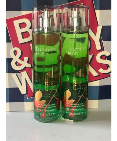 Bath and Body Works Cucumber Melon Fine Fragrance Mists Pack Of 2 8 oz. Bottles (Cucumber Melon) - Buy Online on GoSupps.com