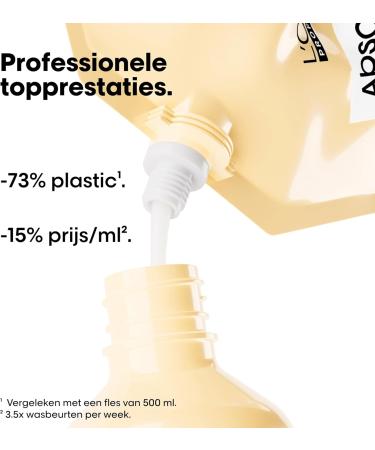 L'Or al Professionnel LOr al Professionnel set with Repairing Shampoo and refill For Dry and Damaged Hair Nourishes the Hair Fiber Intensively With Wheat Protein Absolut Repair 300ml and refill 500ml - Buy Online on GoSupps.com