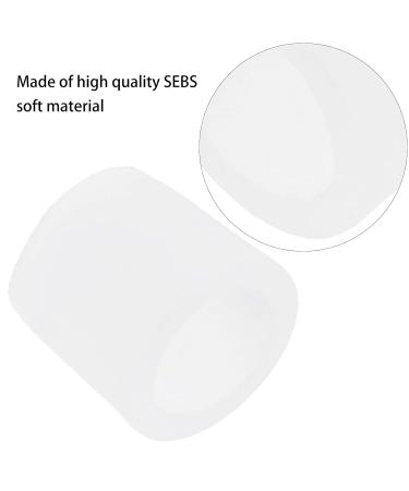 Healeved 30 Pcs Pinky Toe Silicone Sleeves - Gel Toe Caps for Toe Protection | 2.5x2cm | Transparent - 3pcs - Buy Online on GoSupps.com