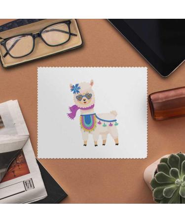 Buy Cute Alpaca with Scarf Microfiber Glasses Cleaning Cloths - 2 Pack for International Shipping | LC00021217 - Buy Online on GoSupps.com