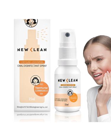 HomeLava Mouth Spray Stop Bad Breath 25ml Portable Adult Oral Care Oral Comfort Spray Soothing Support for Mouth & Throat Discomfort Mouth Care Spray No Rinse On The Go Oral Care