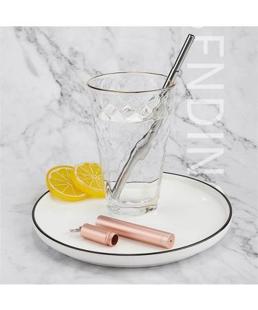 FJZFXKZL Straws 6 Pack Reusable Straws Foldable Metal Straws Stainless Steel Straws Colorful Aluminum Case with Key Chain Cleaning Brush for Travel Gifts Straw (Color : B) - Buy Online on GoSupps.com