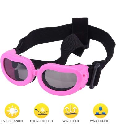 PETLESO Dog Sunglasses - Waterproof Anti-UV Goggles for Small Dogs & Cats - Pink - Buy Online on GoSupps.com