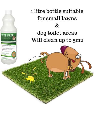 WEE FREE 1 Ltr Artificial Grass Cleaner and Pet Odour Eliminator for Dog Urine - Neutraliser and Deodoriser for Dog Wee on Astro Turf and Fake Lawns. Safe for Dogs and Animals. - Buy Online on GoSupps.com