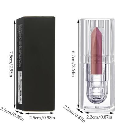  Nuyhadds Matte Lipstick - Moisturizing Makeup Lip Gloss Matte Lipstick | Non-Sticky Two-Tone Lip Gloss Long-Lasting Moisturizing Lipstick for a Healthy Appearance - Buy Online on GoSupps.com