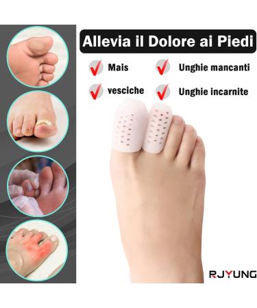 Toe Protection Caps - 10 Medium & 5 Large Gel Covers for Corns & Bubbles | Unisex Foot Care - Buy Online on GoSupps.com