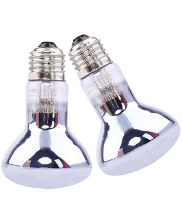 DERNORD Reptile Basking Heat Lamp with Heat Bulb for Lizard Turtle Bearded Dragon 2-Pack 100W 100.0 Watt