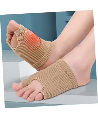 FRCOLOR Forefoot Tabi Set - 3 Pairs Moleskin Metatarsal Sleeves & Orthotic Half Socks for Men & Women - Comfortable Nylon-Spandex Pad for Flat Feet - Buy Online on GoSupps.com