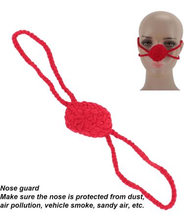 Hand Knitted Nose Warmer Cotton Nose Cover Comfortable Fit Multifunctional for Skiing Running Hiking (Red) ZJchaou2yc89zetp-12 - Buy Online on GoSupps.com