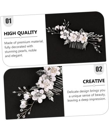 FRCOLOR Hair Comb Rhinestone Hair Barrette Bridal Shower Headpiece Crystal Hair Rhinestone Hair Accessories Bride Headpiece Flower Girl Tiara Crystal Flower Girl Child Zinc Alloy Wedding - Buy Online on GoSupps.com