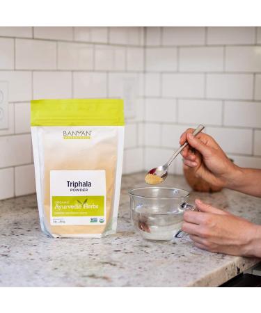 Banyan Botanicals Triphala Powder 1lb - Organic Amla, Haritaki & Bibhitaki Formula for Daily Detox & Rejuvenation - Non-GMO, Sustainably Sourced - 1 Pound - Buy Online on GoSupps.com