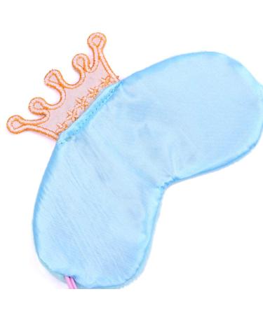 AKOAK Pack of 2 Princess Crown Sleeping Eye Masks for Girls - Pink + Light Blue - Buy Online on GoSupps.com