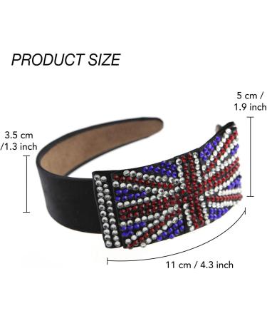 BasicSense Union Jack Large Alice headband for Women Girls UK Hair Accessories - Buy Online on GoSupps.com