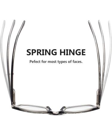 Shop LUR 1.5 Classic Square Reading Glasses for Men - 4 Pack with Comfy Spring Hinges & Stylish Wood Tone Design - International Shipping Available - Buy Online on GoSupps.com