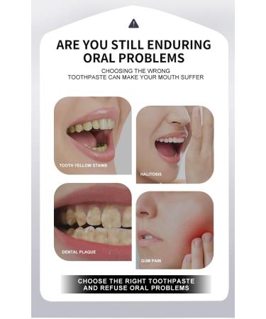 2PCS 7.5% Hydroxyapatite Toothpastes Remineralize Fluoride-Free Stain Removal Daily Use for Oral Health Gentle Mint - Buy Online on GoSupps.com