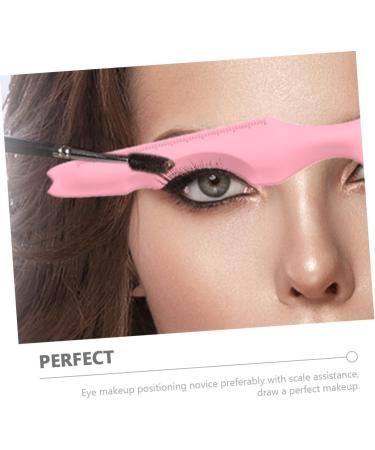 Housoutil 2pcs Silicone Beauty Ruler Silicone Molds Eyebrow Template Angled Eyebrow Stencils Eyebrow Trimming 15X4.15CM Pink-1 - Buy Online on GoSupps.com