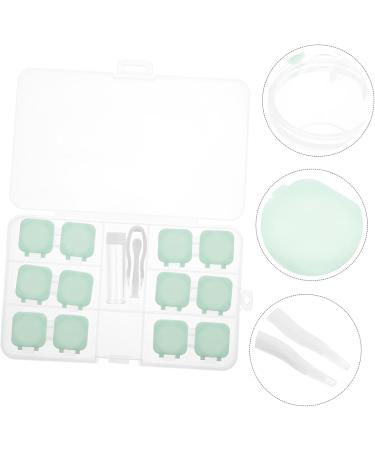 SOLUSTRE Contact Lens Container Tool Set - Multipurpose Travel Care Supplies - Green Box (6x3x3cm) for International Shipping - Buy Online on GoSupps.com