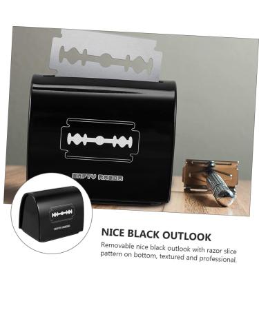 PopetPop Razor Blade Recycling Box - Safe Disposal Case for Facial Razors | Barbershop Storage Container 6.5x6cm - Buy Online on GoSupps.com