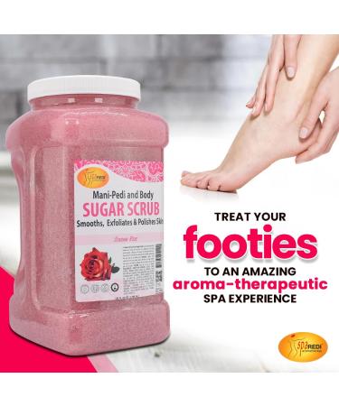 SPA REDI Sugar Body Scrub - Sensual Rose 128 Oz | Exfoliate Moisturize & Nourish for Glowing Skin - Best Body Exfoliator - Buy Online on GoSupps.com
