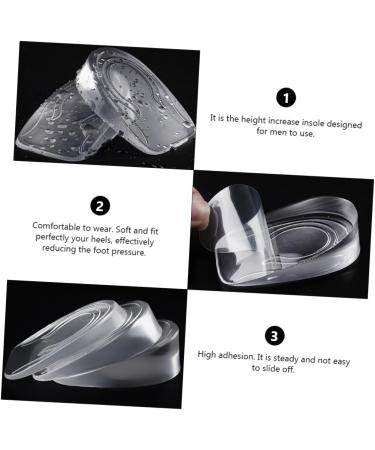 FOMIYES Heightening Insoles - 6 Pairs Heel Lift Inserts for Men | Boost Height with Comfortable Gel Pads | International Shipping Available - Buy Online on GoSupps.com