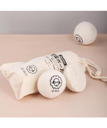 Saddgo 3pcs 7cm Fleece Dry Ball Reusable Wool Dryer Softener Laundry Washing Machine Accessories Home Reduce Wrinkles Wool Dryer Ball - Buy Online on GoSupps.com