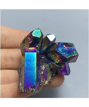 Natural Crystal Rough Rainbow Angel Aura Quartz Crystal Titanium Bismuth Silicon Cluster Rainbows Natural Stones and Minerals - Buy Online on GoSupps.com