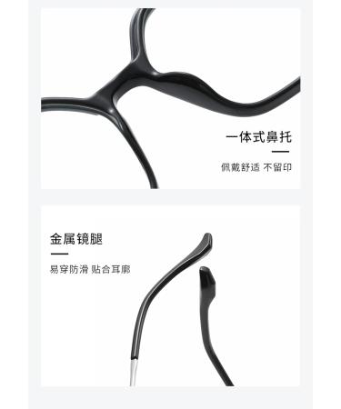 SERONI Blue Light Blocking Glasses for Men & Women - Metal Temples TR90 Polygon Frame UV Protection 55mm Purple-Tea - Buy Online on GoSupps.com