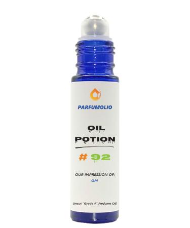Oil Potion # 92 Inspired by Om Unisex Uncut Grade A Fragrance Body Oil Dupe Concentrated Long Lasting Roll-On 10ml / 0.33 oz