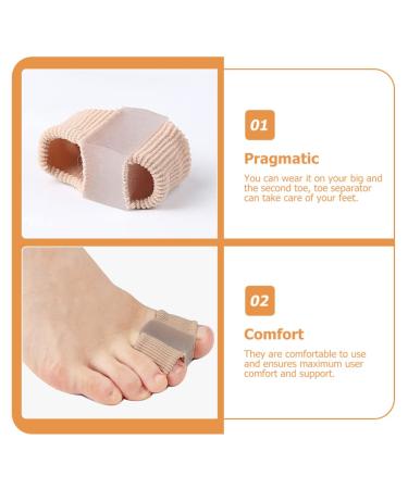 Beavorty 4Pcs Toe Separator for Overlapping Toes - Nylon Toe Spacers for Toe Valgus Correction - Men and Women Orthotics Tool - 6X3.2CM - Buy Online on GoSupps.com