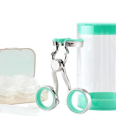 Fovolat Lens Helper | Portable Lens Eyelid Stretcher Travel Kit with Lens Case Remove Tool Lens Insertion Wearing Aids for New User Green - Buy Online on GoSupps.com