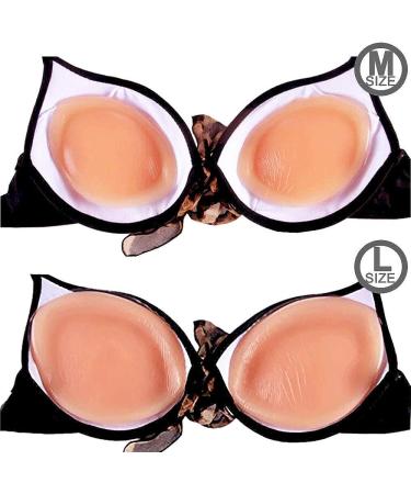 SEEKUP Women Silicone Bra Pads Inserts | Push-Up Cleavage Enhancer | Skin, Large - Buy Online on GoSupps.com
