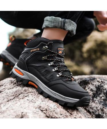 Shop Waterproof Hiking Shoes for Men & Women | Anti-Slip Comfortable Outdoor Boots in Brown Gray Violet & Orange (EU 36-46) - Buy Online on GoSupps.com