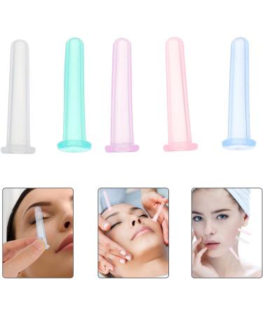5Pcs Colorful Facial Cupping Set Silicone Face Anti Aging Massage Cupping Cups Anti- Aging Beauty Tool for Face Eye Neck Back Body Massage Face Skin Care Face - Buy Online on GoSupps.com
