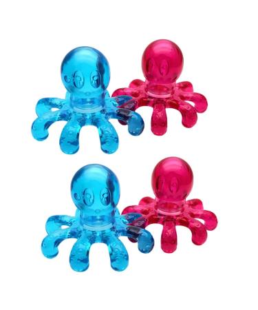 Magiclulu portable massage device 4 pieces massage device shampoo for the scalp head massage with tingling travel head head scratches hair care accessories portable tool head gripper older plastic 11.00x8.50cm as shown