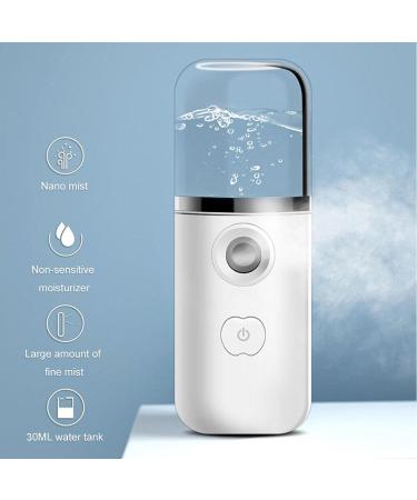 Nano Mister for Lash Extensions - Hydrating Handy Handheld Nano Facial Mist Sprayer Eyelash Aftercare Tool - Rechargeable Face Steamer for Lash Salon Make-Up & Skincare Treatments White - Buy Online on GoSupps.com