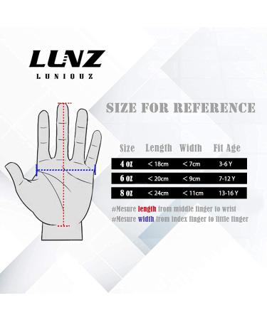 Luniquz Children s Boxing Gloves - 4oz 6oz 8oz for Kids Aged 3-16 | Ideal for Training MMA Muay Thai & Kickboxing - Black - Buy Online on GoSupps.com