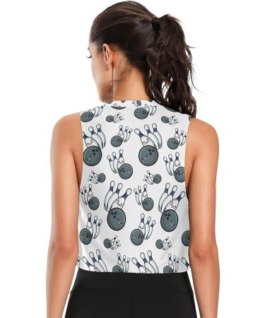 Women's Sleeveless Crop Top Workout Shirt - Athletic Muscle Tank in Color8 (Medium) - Buy Online on GoSupps.com