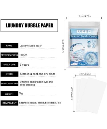 Laundry Detergent Sheets Natural Fresh Scent Washer Sheet Natural Laundry Strips Portable Efficient Laundry Detergent for Home Use Skoulazeo - Buy Online on GoSupps.com
